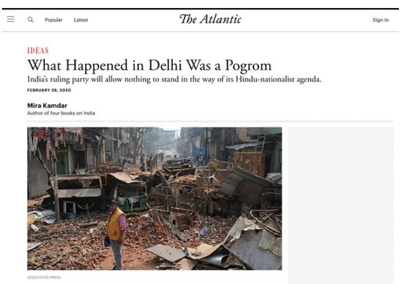 International media holds modi responsible for Delhi riots - Satya Hindi