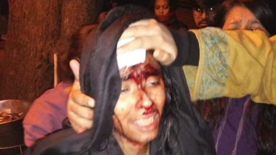 jnu student union attacked by goons - Satya Hindi