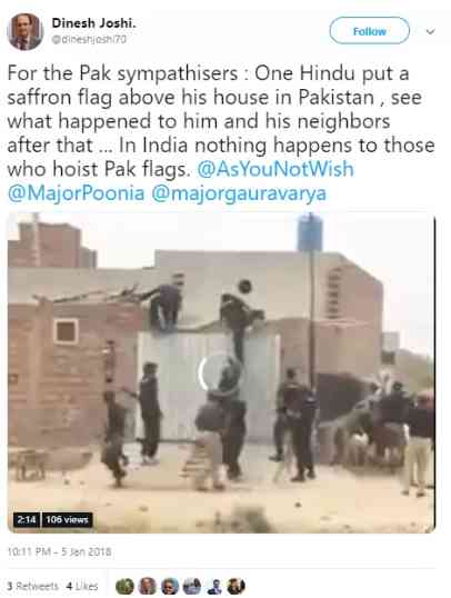 police attacked on hindu community in pakistan viral video reality - Satya Hindi