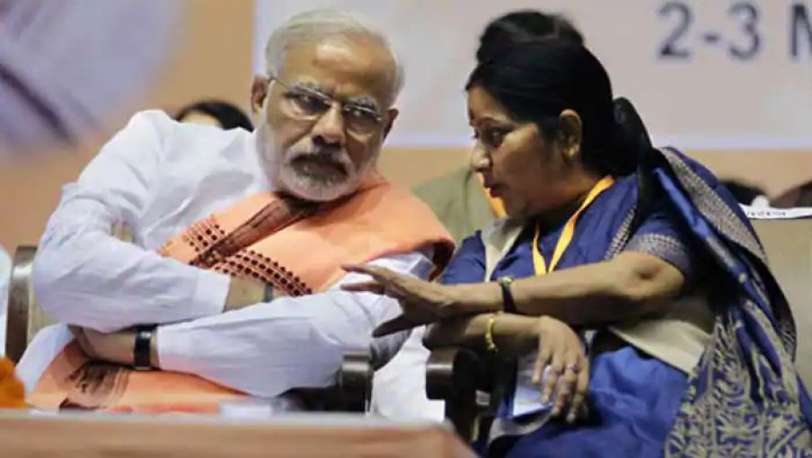 सुषमा स्वराज को श्रद्धांजलि देते वक़्त रो पड़े प्रधानमंत्री मोदी