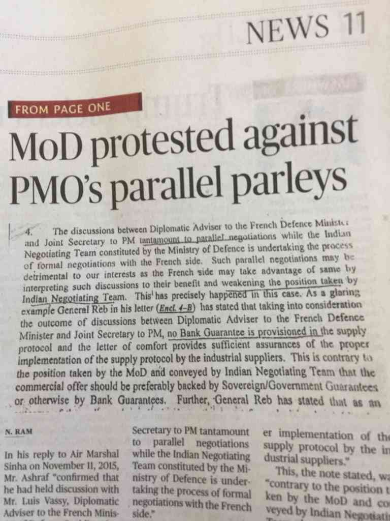 PMO parallel negotations Rafale deal - Satya Hindi