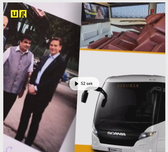 swedish media SVT : scania gave luxury bus to nitin gadkari family - Satya Hindi