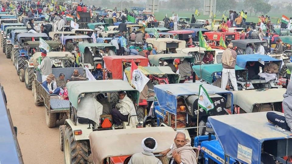 kisan tractor march lakhs of tractors from haryana Punjab - Satya Hindi