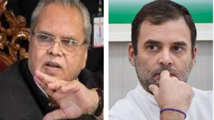 राहुल ने राज्यपाल मलिक से पूछा, 'मैं कब आ सकता हूँ?'