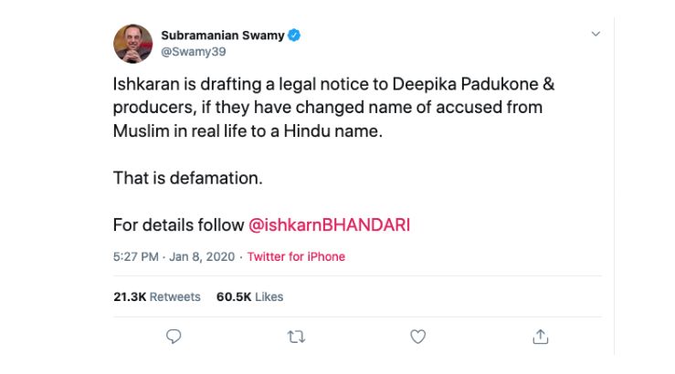 Modi follows twitteratti who spread misinformation about Deepika Padukone - Satya Hindi